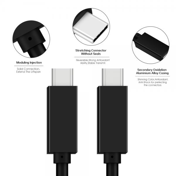 Picture of USB3.1 Gen2 cable 10Gbps 100W TPE(black）